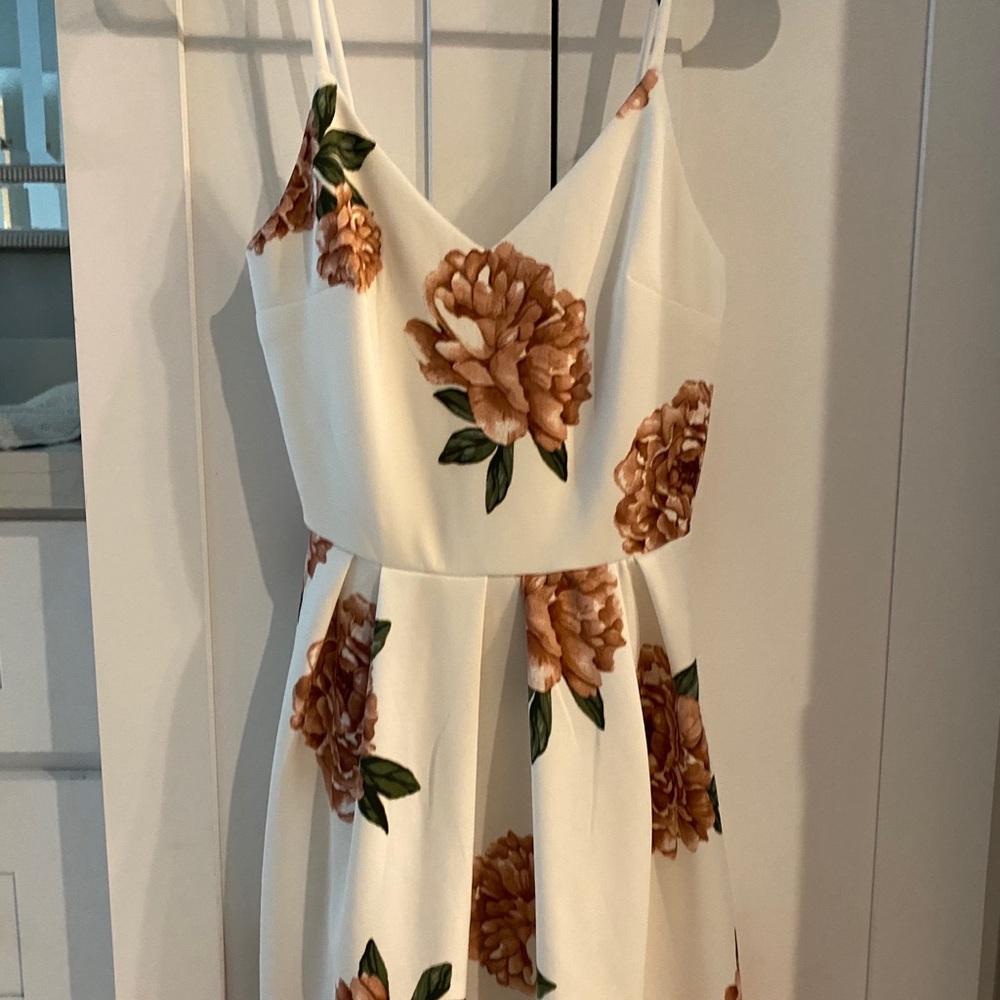 White floral dress NWT